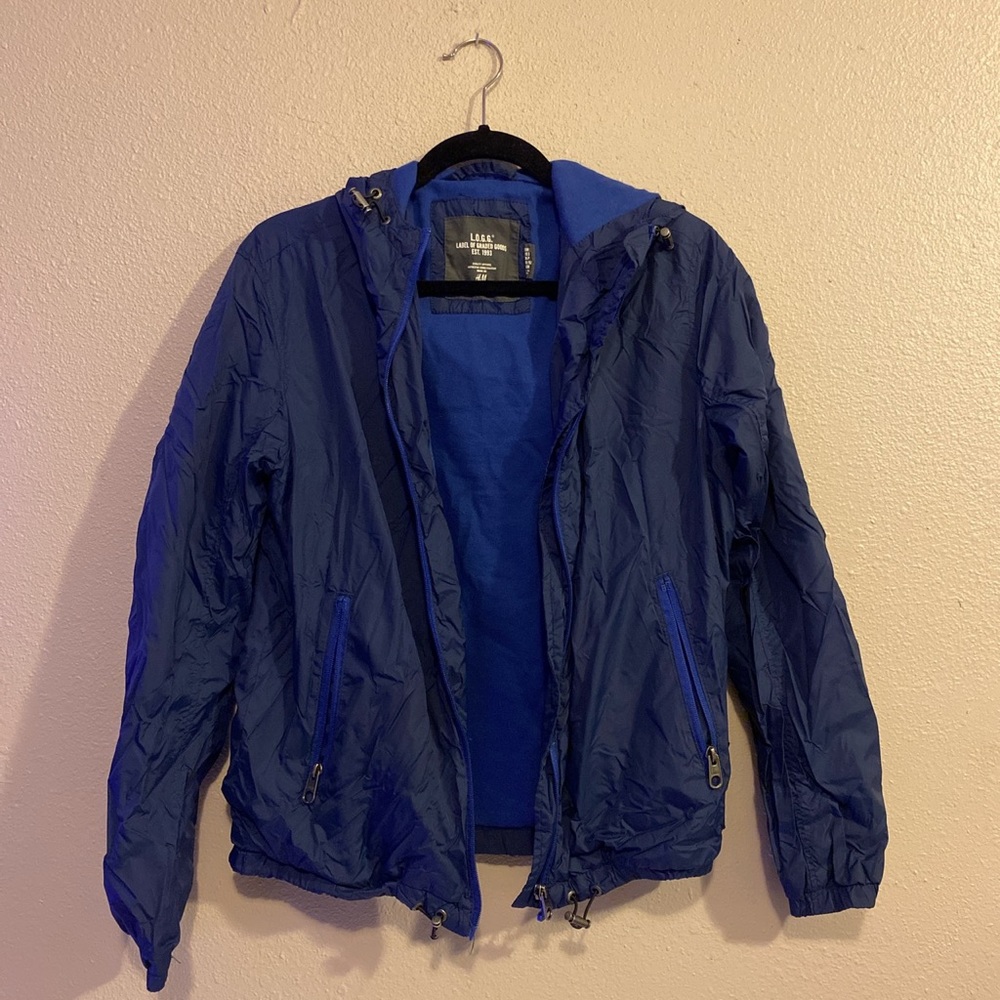 H&M blue windbreaker